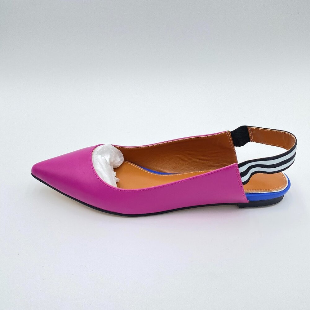FOWT Slingback Flats for Women Pointed Toe Ballet Flats Shoes Women